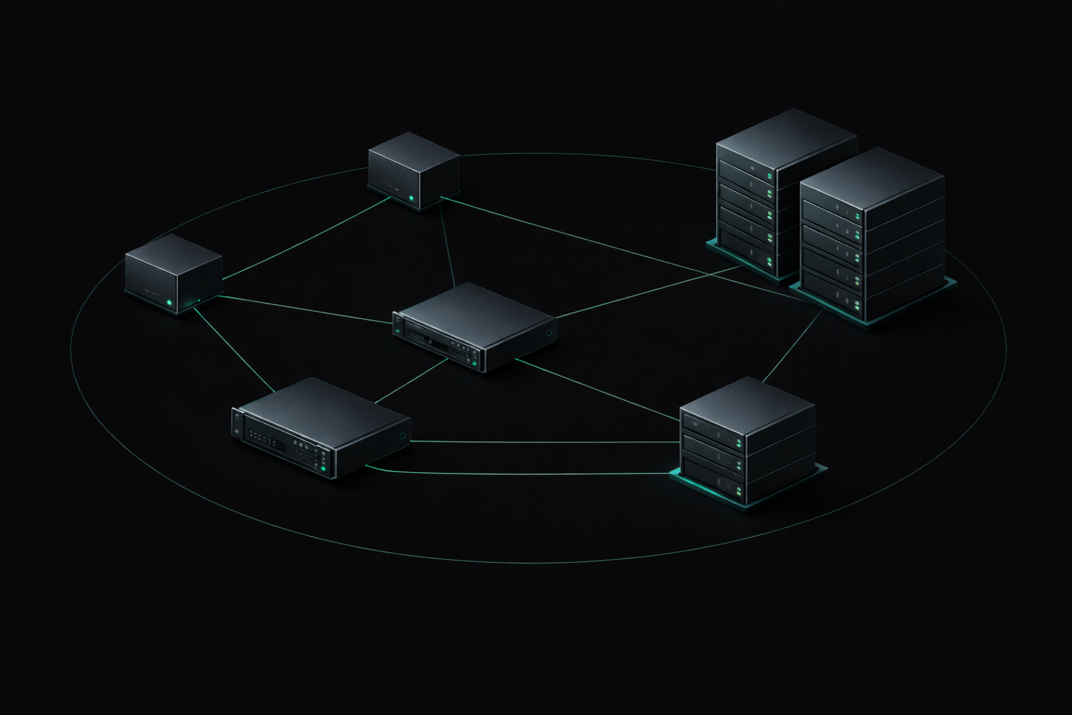 WaveNode cluster mesh topology
